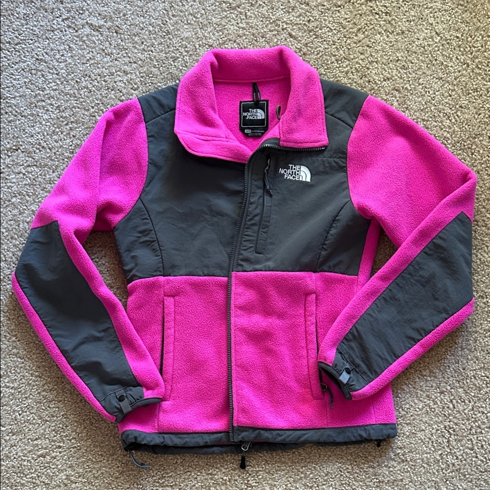 The North Face Pink and Gray Fleece Jacket